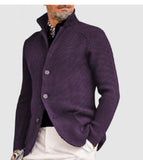 Fashion New Products - Dress Men's Casual Long-Sleeved Pure Color Knit Coat Men's Coat HZ1208