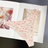 M1u T-Shirted With Lotus Leaf-Side Cotton Trousers T-Shirts With Bows Breathable T-T-Shirts Sweet Tongs HZ1208