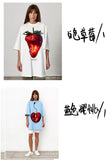 2025 Spring Summer New 260G Cotton T-Shirt Hot Pure Color Short-Sleeved Women Loose Large Version 240003 HZ1208