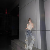 2025 Thai Summer New Hottie Retro Rose Decorated Sleeveless Sleeve Sling Vest Female Korean Version Of Micro-Permeable Temperament Top HZ1208