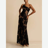 Sexy Women's New Sexy Hollow Three-Dimensional Flower Dress HZ1208