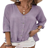 2025 Spring-Summer Sale Of New Women's Collar Button-Killey Long Sleeves HZ1208