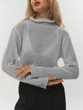 Autumn 2025 New Hollow Sweater Women Wind Soft Loose Knitted Long-Sleeved Cover Hot HZ1208