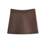 2025 Summer New Thai Hottie Sexy Low V Waist Tight Body Slim Ass Skirt Skirt Mini Short Skirt HZ1208