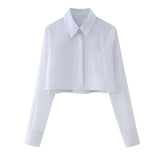 2025 Women's Long-Sleeved Pocket Dress Short Shirt 5421 HZ1208