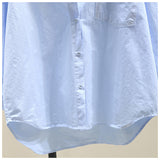 Cotton Long-Sleeved Shirt Women 2025 Spring And Autumn New Fashion Loose Version Of Temperament With A Solid Color Open Shirt Shirt Women's Coat HZ1208