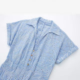 Summer New Hollow Embroidered Shirt Long Dress 7946528 HZ1208