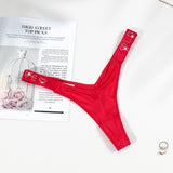 Heart-Shaped Water Drill English Letter Loose With Sexy Trousers T Trousers Comfortable Ice Silk Thongs Ladies Trousers HZ1208