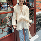 Temperament Lantern Dress Women's Spring New Short Skirt To Collect Irregular Lotus Leaf Edge Tie HZ1208