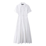 Spring New Belt Shirt-Style Splicing Dress 2240371 HZ1208