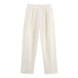 Z Summer's New Hollow Embroidery Shirt 2731063 Pants 2731064 HZ1208