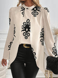 Women's Autumn And Winter Long-Sleeved Shirt New Elegant Top HZ1208
