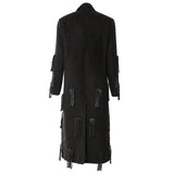 25 New Personalized Pu Esso Dotted With Long Coat Coat 1724 HZ1208