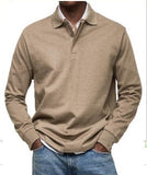 2025 New Men's Casual Long-Sleeved Button-Down Shirt HZ1208