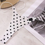 Threaded Cotton Strip Single With Sexy Thong Lady English Letter Logo Thong Trousers Women's Trousers HZ1208