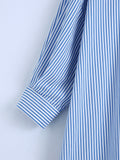 2025 Women's Striped Shirt Dress 2370 HZ1208