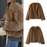 Elegance Design Elegant Autumn And Winter New Imitation Fur Coat HZ1208