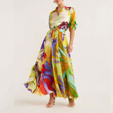 2025 New Temperament Commuter Fashion Printed Shirt Casual Set HZ1208