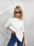 2025 Spring And Summer New Hot Diamond Letter T-Shirt Women Loose Round Neck Leisure Style Short-Sleeved Leisure HZ1208