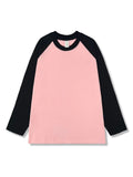 Shoulder Long-Sleeved T-Shirt Women 2025 Spring And Autumn Bumping Tie-Up Bottom Shirt Loose Round-Neck Cotton Top HZ1208