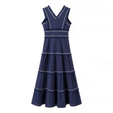 Summer New Lysew Decoration Waist Fashion Dress Dress HZ1208