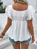 2025 Summer New Printed Collar T-Shirt Shirt HZ1208