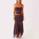 Summer New Sexy Body Sling Dress With Bare Back Perspective Dress HZ1208