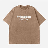 Loose Letter Print Short-Sleeved T-Shirts For Women's Summer New Water Wash To Make Old Design Feel Bottoming Top Ins HZ1208