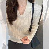 Autumn/Winter 2025 New Retro Buckle Design High-Necked Ladies Knitted Cardigan Pure Color Ocean Sweater Fashion HZ1208