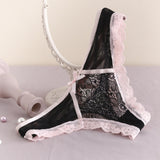 Empty-In-Flower-Type Lace Trousers Ladies Thongs T-Shirts T-Shirts Before And After T-Shirts HZ1208