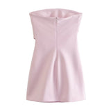 Spice Girls Collared Braided Shoulder Dress Women's New Sexy High-Waisted Body-Suited Ass Skirt HZ1208