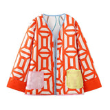 2025 Women's Clothing Two Sides Of The Printed Pocket Decorative Cotton Jacket Jacket 219 HZ1208