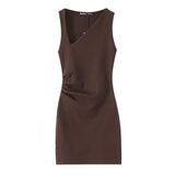 Z-Style Women's Clothing 2025 New Summer Fashion Temperament Foldless Short Dress 3641313 HZ1208