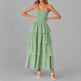 Spring 2025 New Women's Temperament Fashion Thromboic Long Dress Women HZ1208