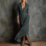 2025 Women's Spring Summer New V-Neck Fashion Holiday Print Dress HZ1208