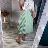 Spring And Autumn 2025 New 100-Fold Organ Half-Dress Hot Soft Half-Dress Ins HZ1208