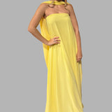 2025 Summer New Temperament Women's Collage Wrapped Breasts Sexy Party Dress HZ1208