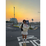 Low-Waist Temperament Sweet And Spicy White Hook Flower Hollow Skirt Folded Lace A Short Skirt HZ1208