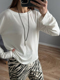 2025 New Sexy Soft Leier Out-Shoulder Long-Sleeved T-Shirt Women's Transparent Top HZ1208