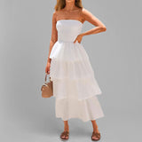 Spring 2025 New Women's Temperament Fashion Thromboic Long Dress Women HZ1208