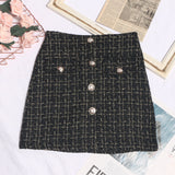 Small Fragrant A-Dress Dress Girl 2025 Autumn And Winter Silver Silk High-Waisted Lattice In Super Fire Bag Hip Skirt 8891 HZ1208