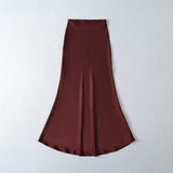 9225-1 Spring New Silk-Skinty Texture Slimming Skirt HZ1208