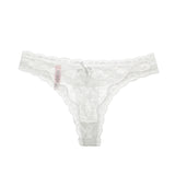 Sexy Rear Ribbon Ribbon Lace Side Trousers Low-Rise Cotton Crotch Large Size Elastic Lace T-Trousers HZ1208