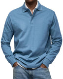 2025 New Men's Casual Long-Sleeved Button-Down Shirt HZ1208