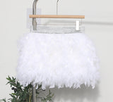 Real Shooting Feather Dress Small Pony Short Skirt Birthday Dress Dress Princess Short Dress 9022 HZ1208