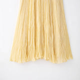 Spring New Wrinkles Effect Solid Color Fan Flute Skirt Skirt 4786099306 HZ1208