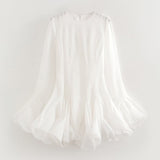 Summer New Slim Folding Lotus Leaf-Side Ponky Dress HZ1208