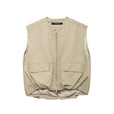 Autumn New Folded Loose Vest 0518251 Straight Skirt 8710060 HZ1208