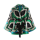 2025 Women's Bow Dress Printed Shirt 21162 HZ1208