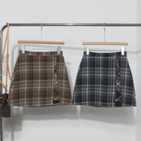 A Large Number Of Hairy Skirt Women Autumn And Winter Tlings Irregular High-Waisted A Short Skirt 8923 HZ1208